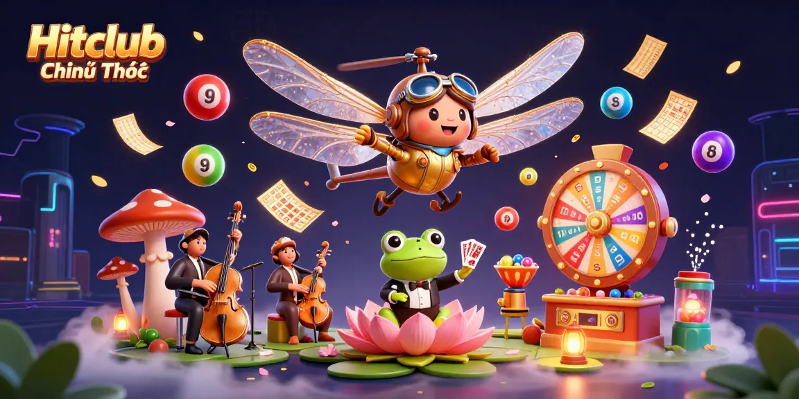 Experience the thrill of Hitclub Chính Thức with a vibrant 3D casino scene full of action and excitement.